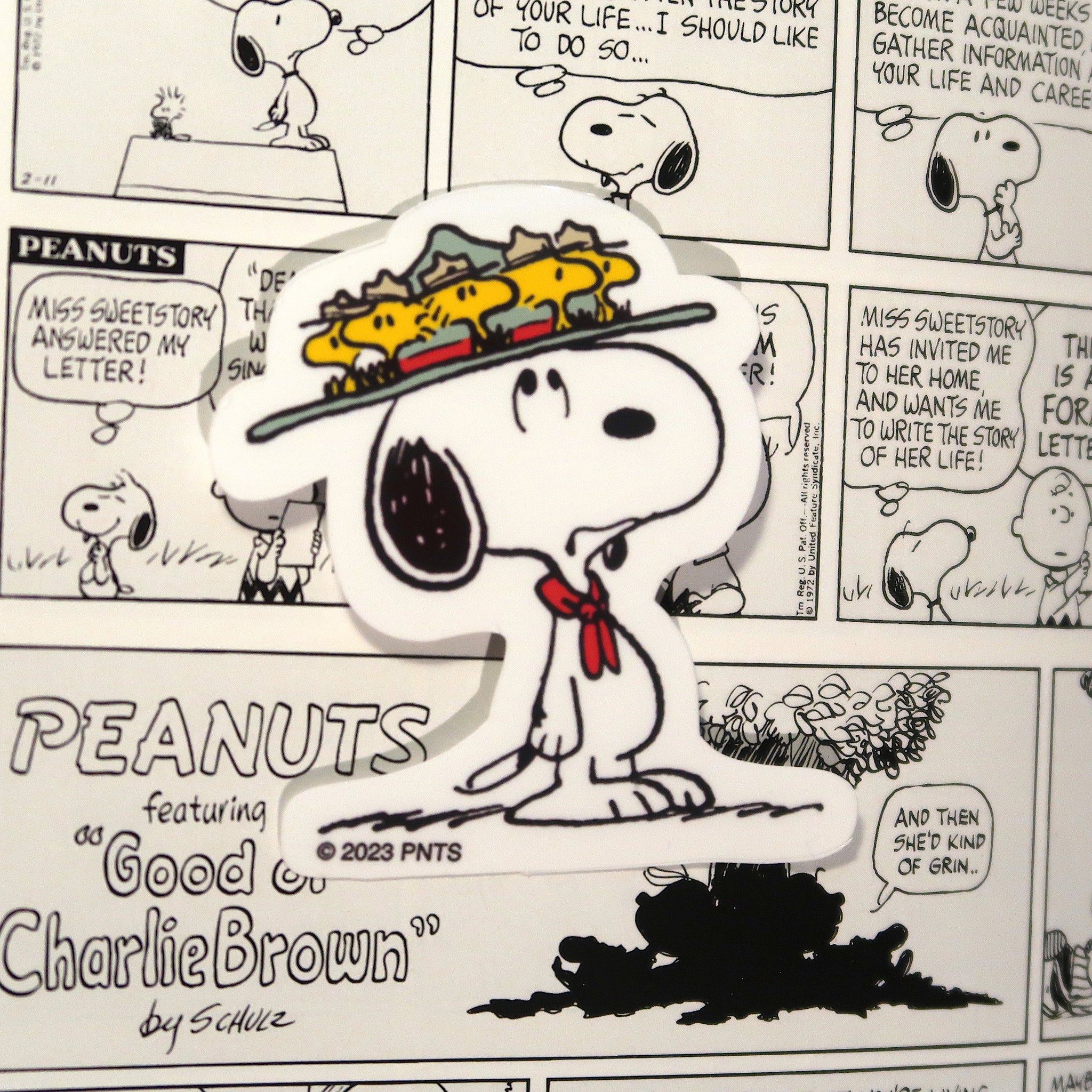 Snoopy Vinyl Sticker // Beagle Scout Snoopy and Woodstock from Peanuts –  Ice Cream Cake