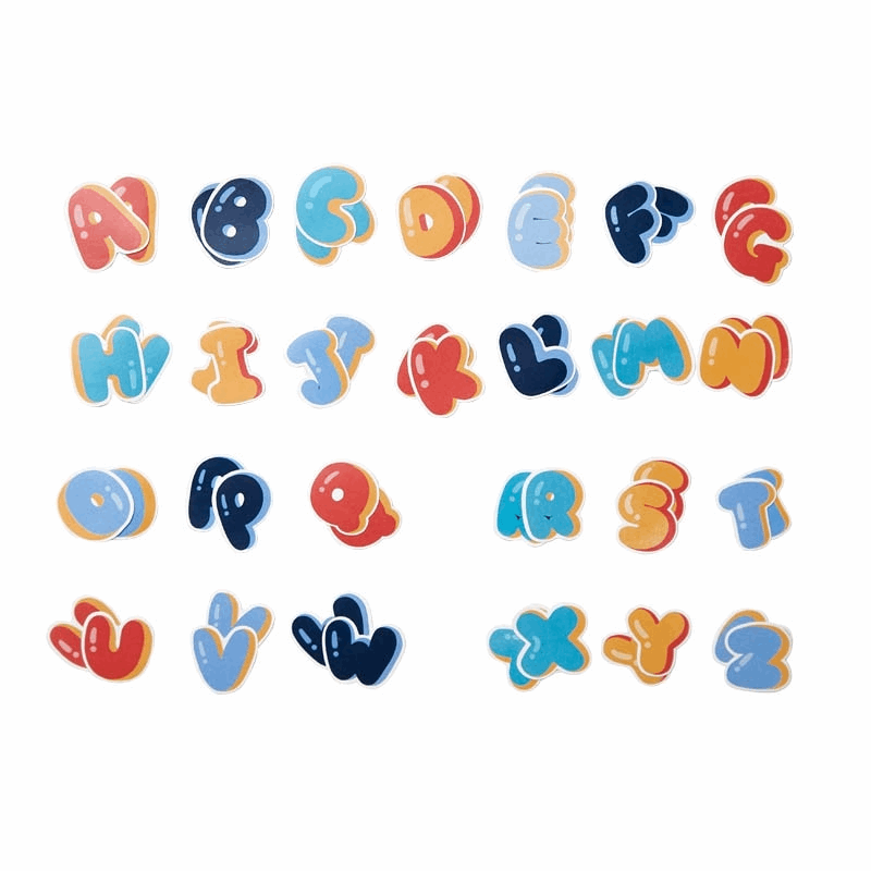 Alphabet Letter Sticker Set
