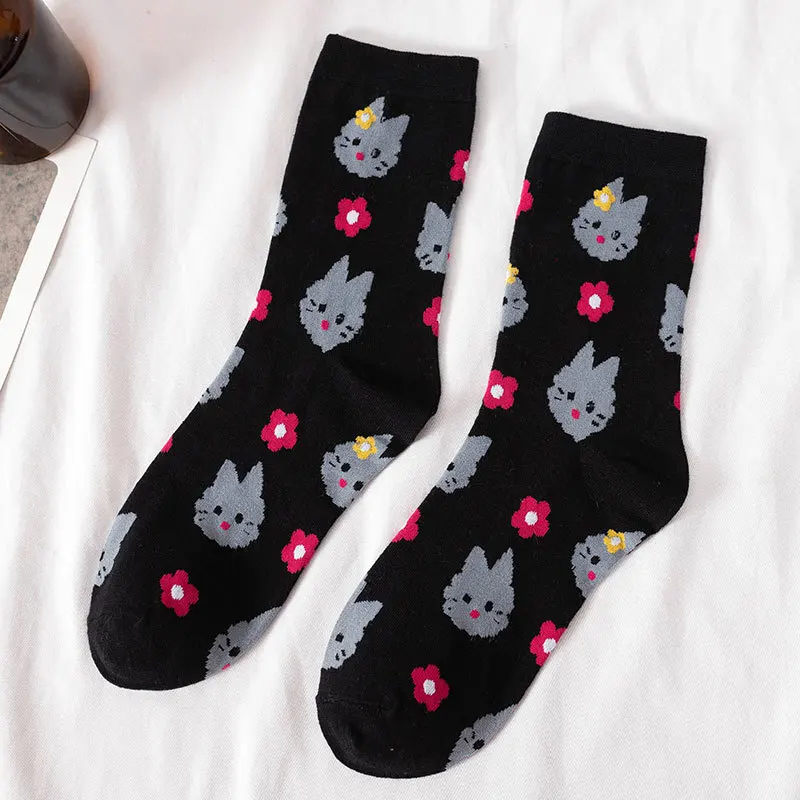 Fruit Snack Animals Crew Socks