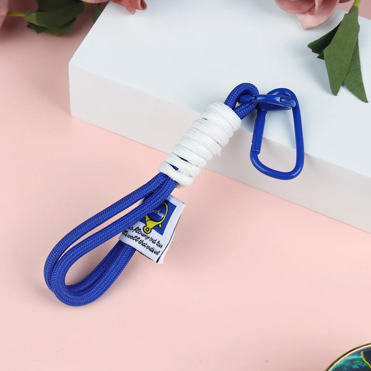 Pop Colour Phone Safety Strap with Carabiner Clip