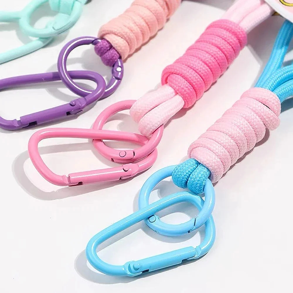 Pop Colour Phone Safety Strap with Carabiner Clip