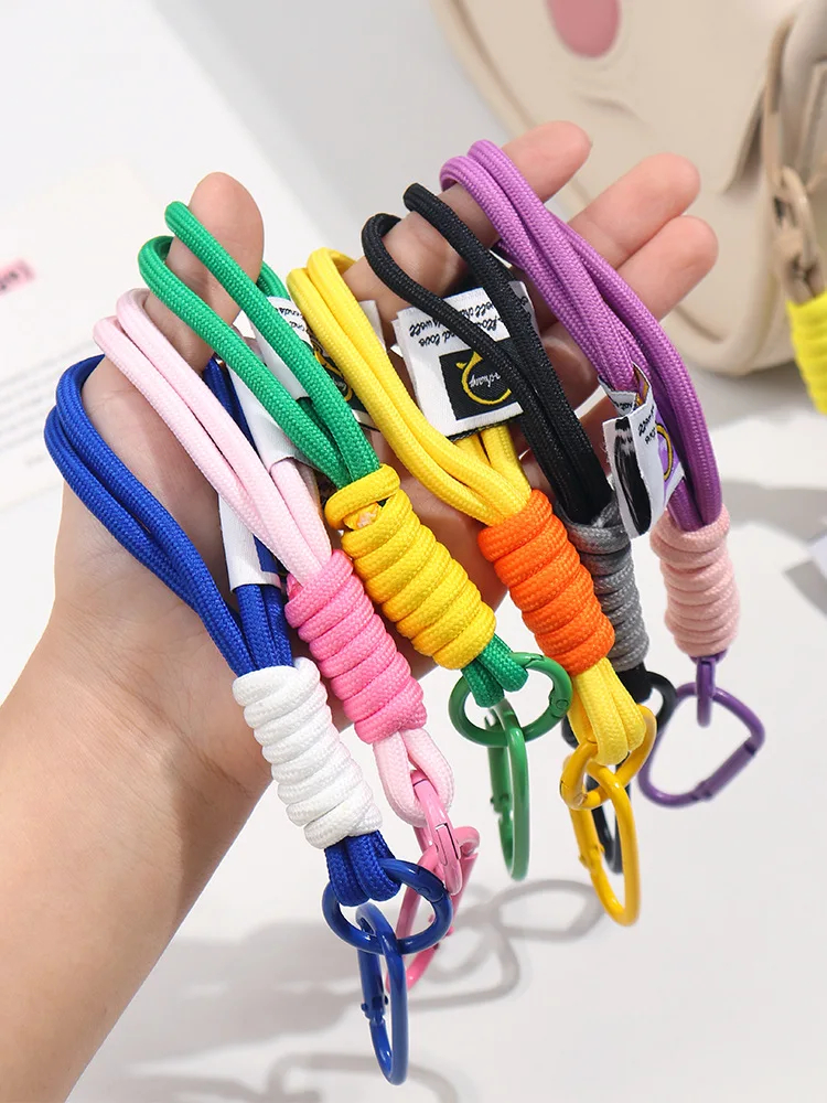 Pop Colour Phone Safety Strap with Carabiner Clip