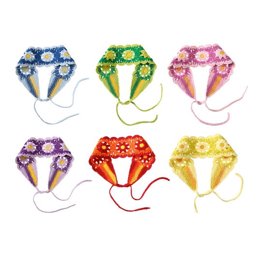 Pop Colour Crochet Flower Headband