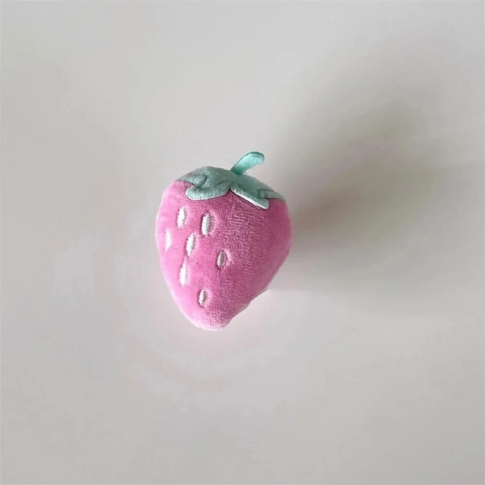 Plush Strawberry Phone Grip