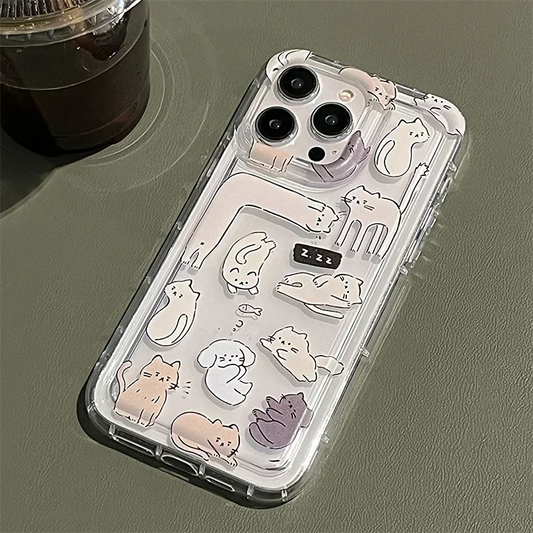 Sleepy Cats iPhone Case