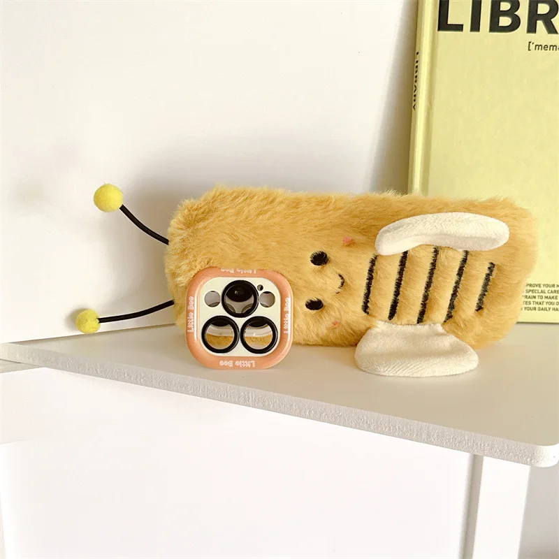 Plush Honeybee iPhone Case - Ice Cream Cake