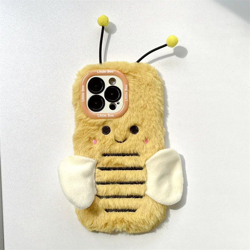 Plush Honeybee iPhone Case - Ice Cream Cake