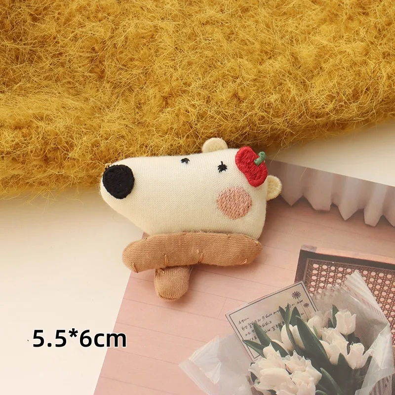 Whimsical Linen Animal Brooch (13 Designs)