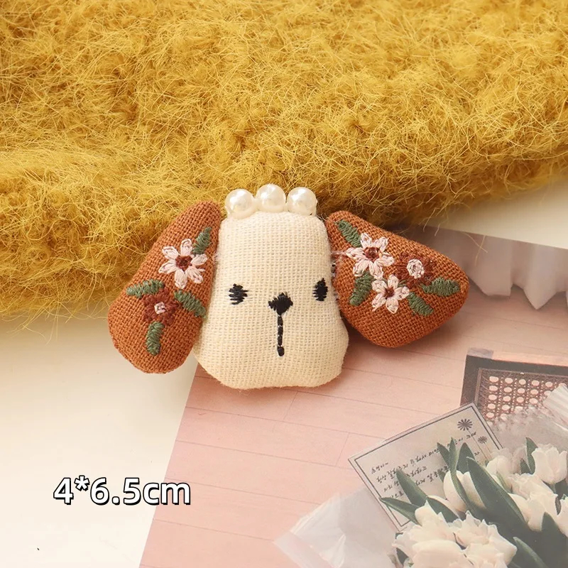 Whimsical Linen Animal Brooch (13 Designs)