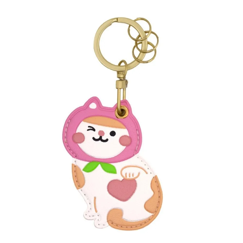 Babushka Cat Keychain with AirTag Pouch (6 Designs)