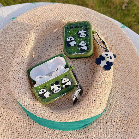 Lucky Panda Bear AirPods Charger Case Cover