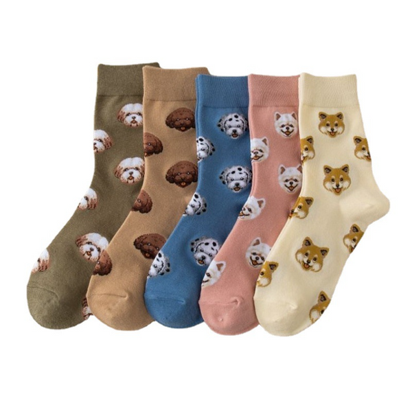 Dog Friends Ankle Socks (5 Designs)