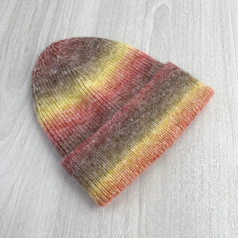 Gradient Striped Beanie Hat (7 Colours)