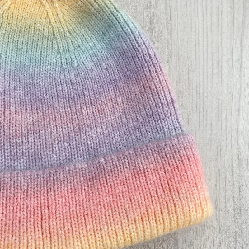 Gradient Striped Beanie Hat (7 Colours)