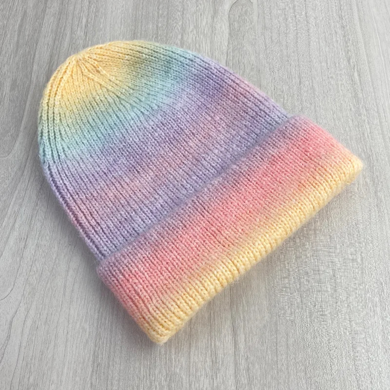 Gradient Striped Beanie Hat (7 Colours)