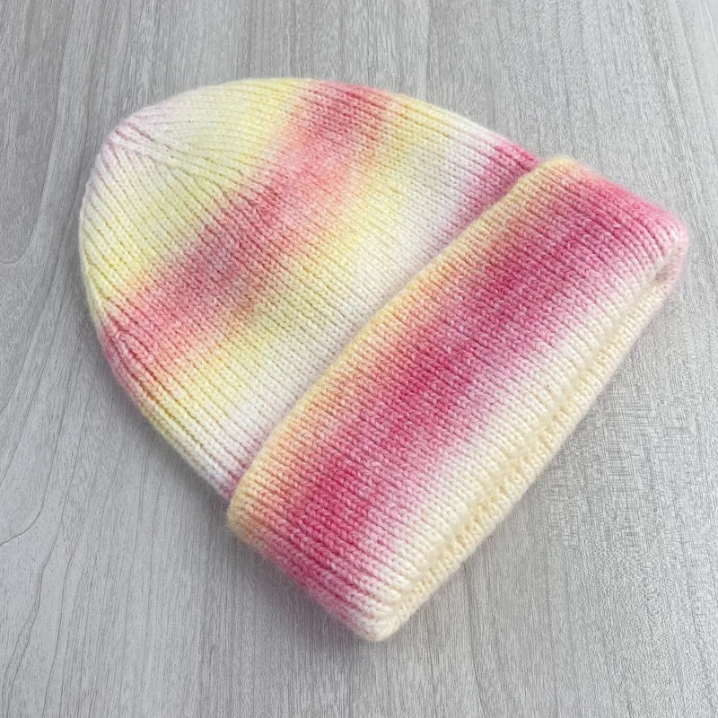 Gradient Striped Beanie Hat (7 Colours)
