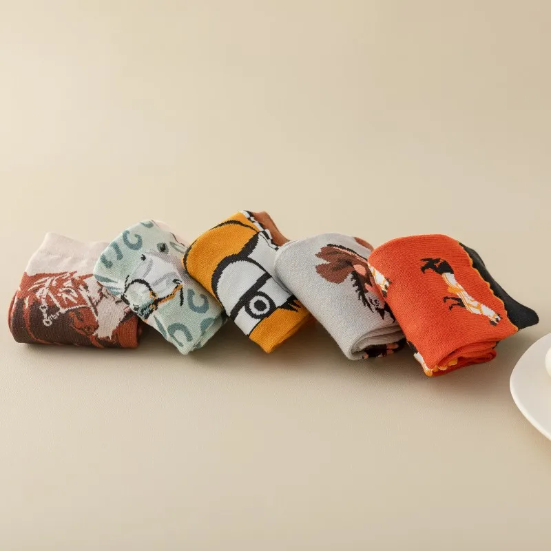Horse Theme Crew Socks