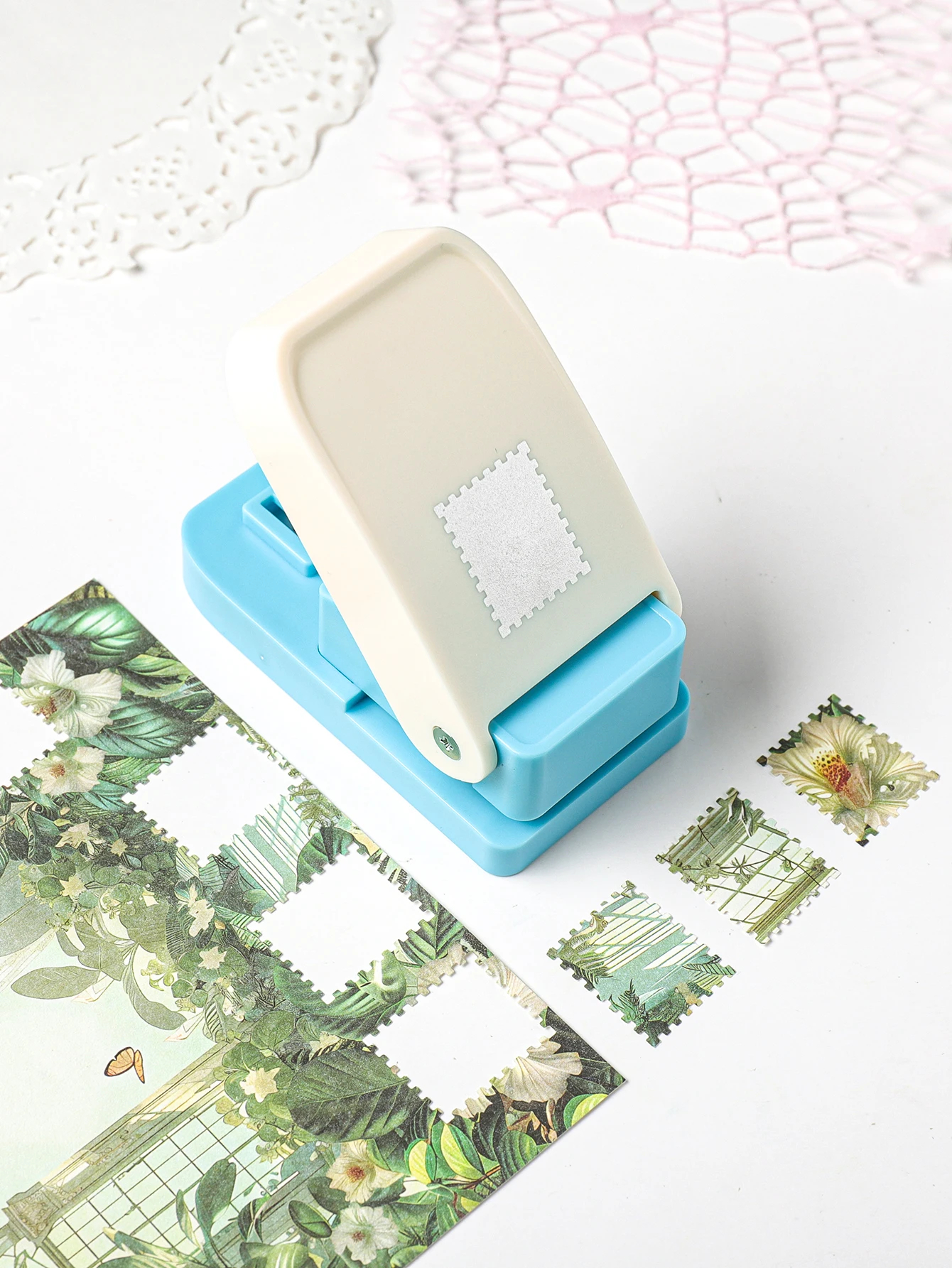 Postage Stamp Paper Cutter - Ice Cream Cake