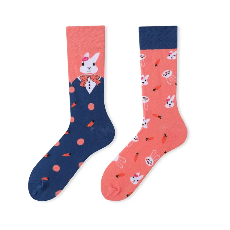 Bunny Racing Socks Mismatched Bunny Crew Socks – Ice Cream Cake