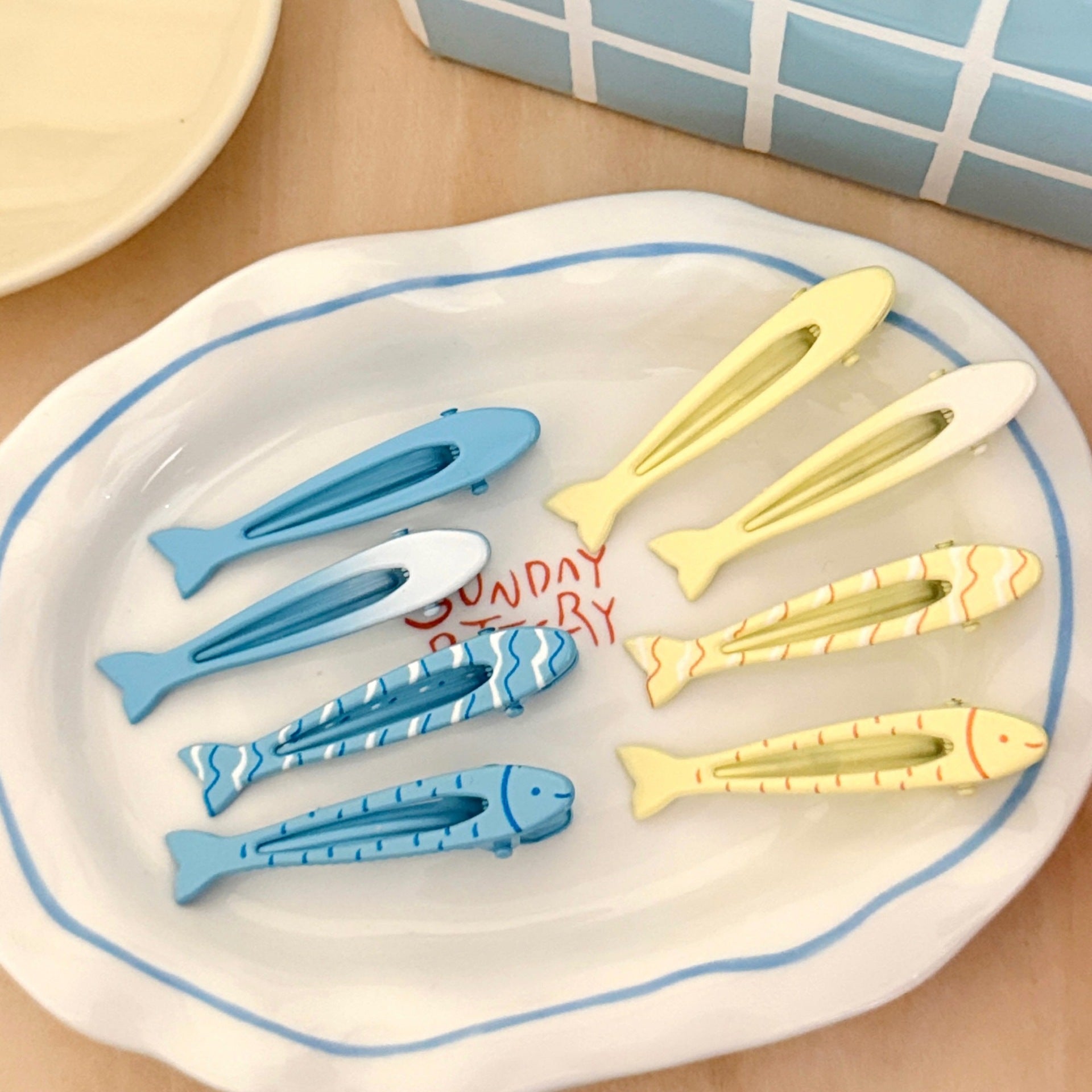 Sardine Hair Clips, Set of 4 - Ice Cream Cake