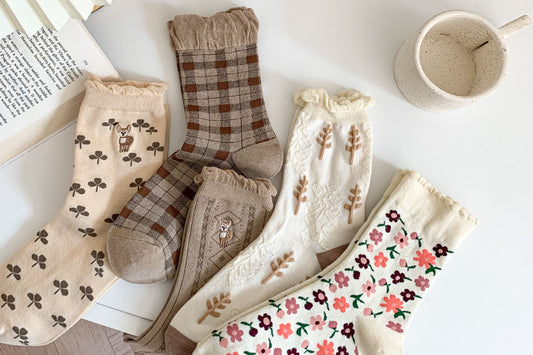 Rustic Crew Socks