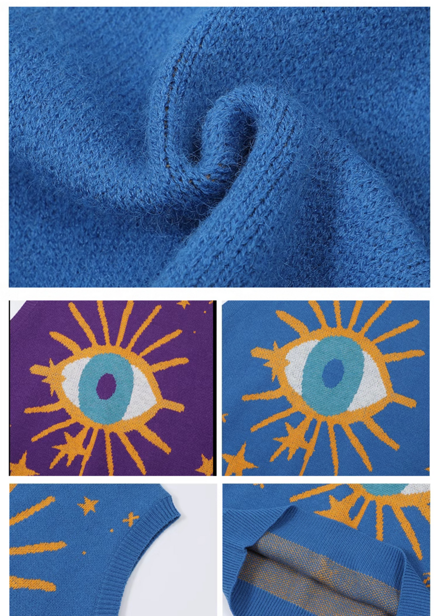 Evil Eye Knit Vest (2 Colours)