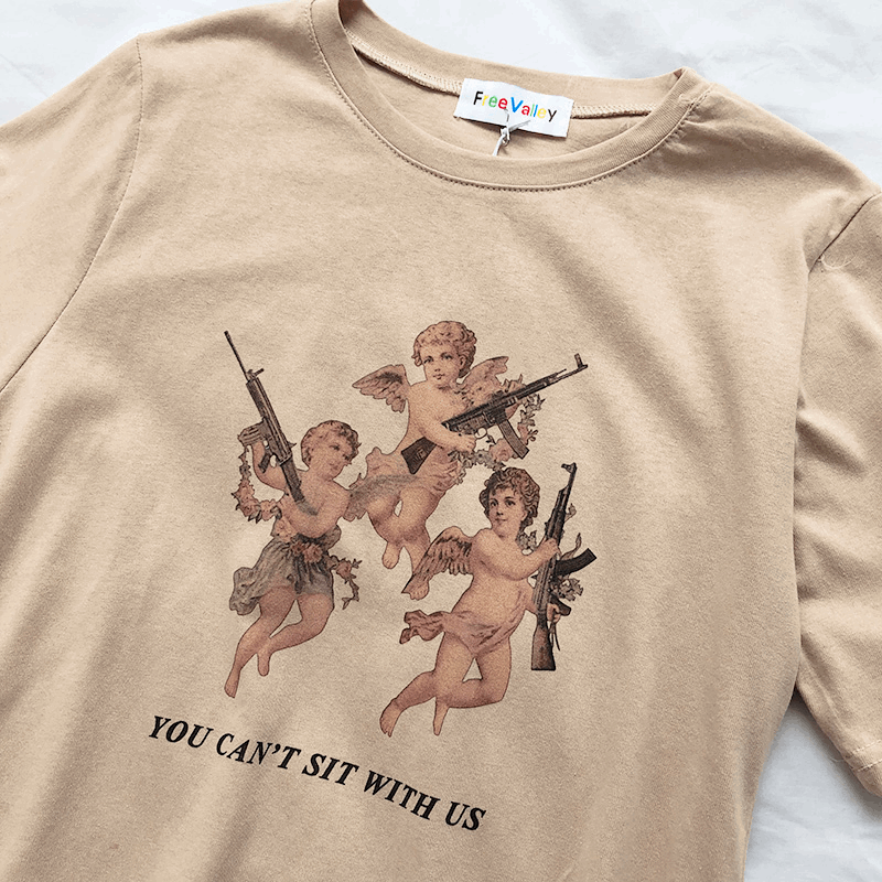 "You Can't Sit With Us" Cherubs T-shirt (2 Colours) - Ice Cream Cake