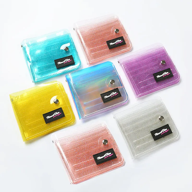 Clear Glitter Card Holder With Wrist Strap (7 Colours)