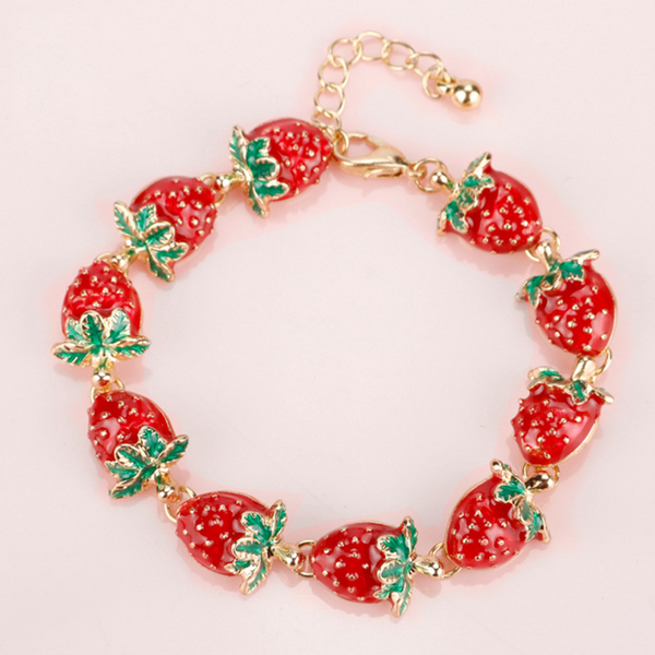 Strawberry Garland Bracelet