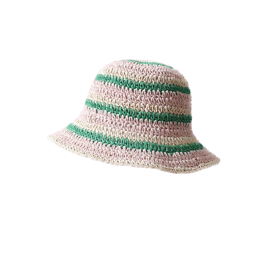 Crochet Stripe Bucket Hat (5 Colours)