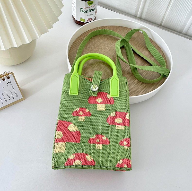 Forest Picnic Knitted Mini Bags (7 Designs)