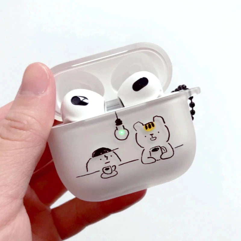 Coffee Bear AirPods Charger Case Cover