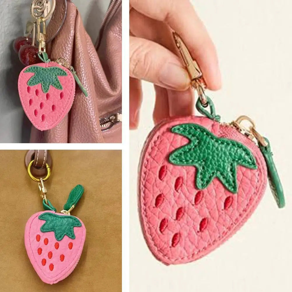 Fruity Clip-On Zipper Pouch Keychain