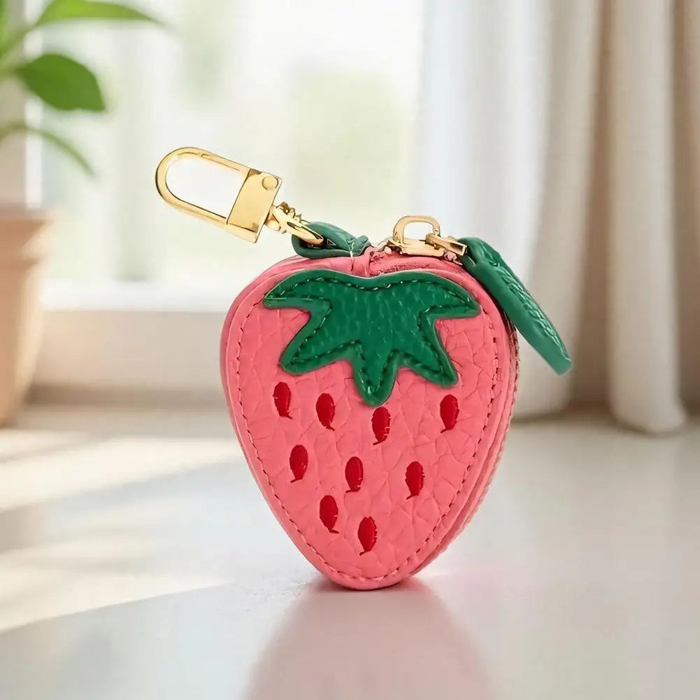 Fruity Clip-On Zipper Pouch Keychain