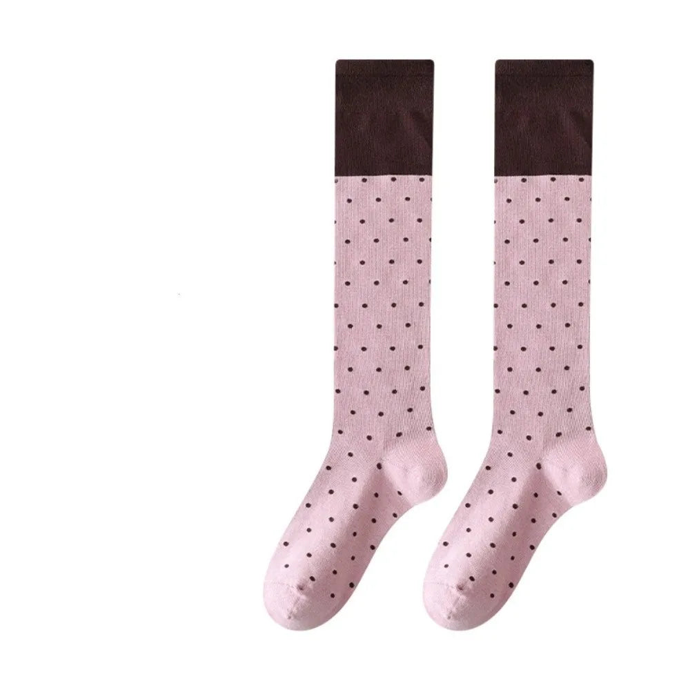 Polka Dot Colourblock Socks