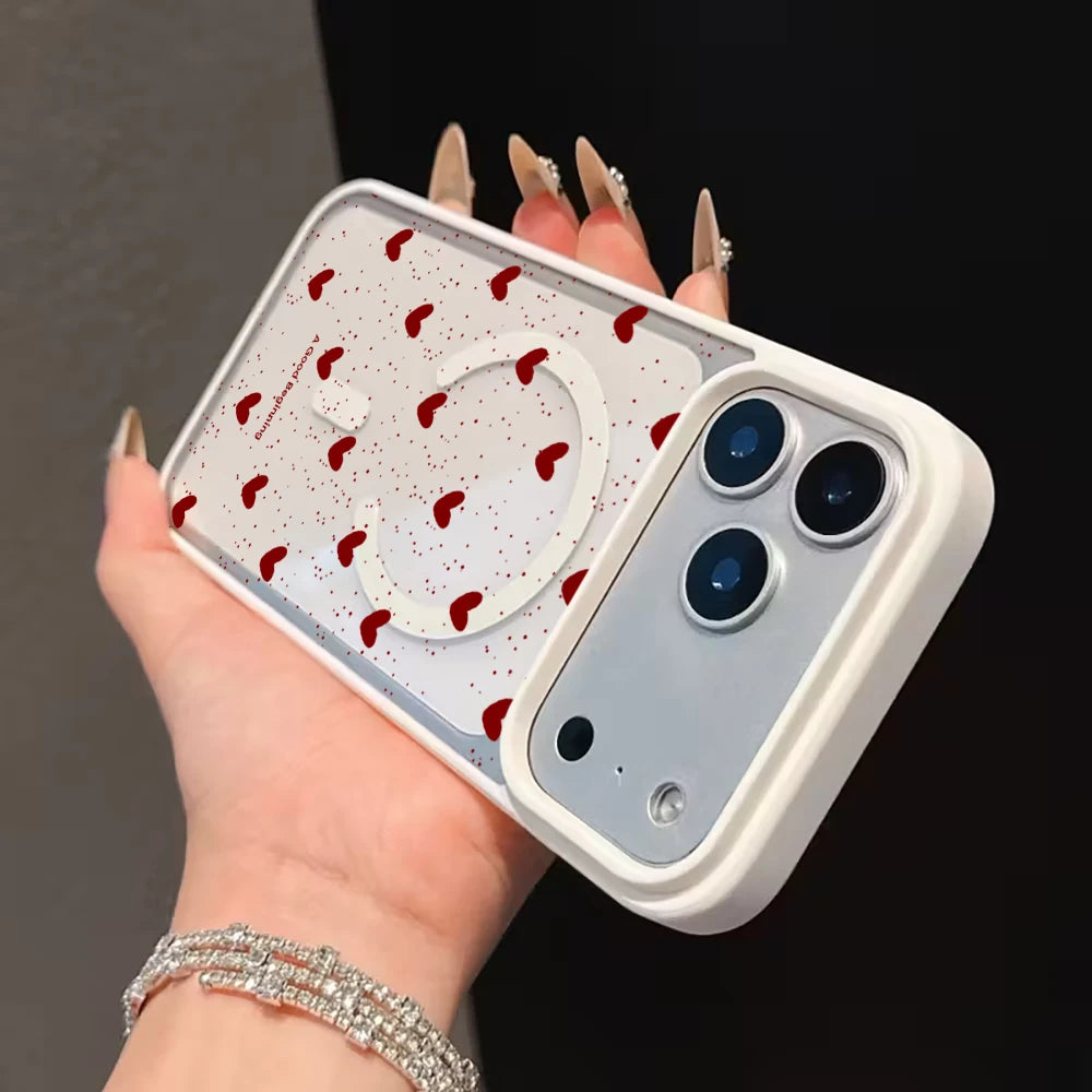 Heart Polka Dot Pattern iPhone Case