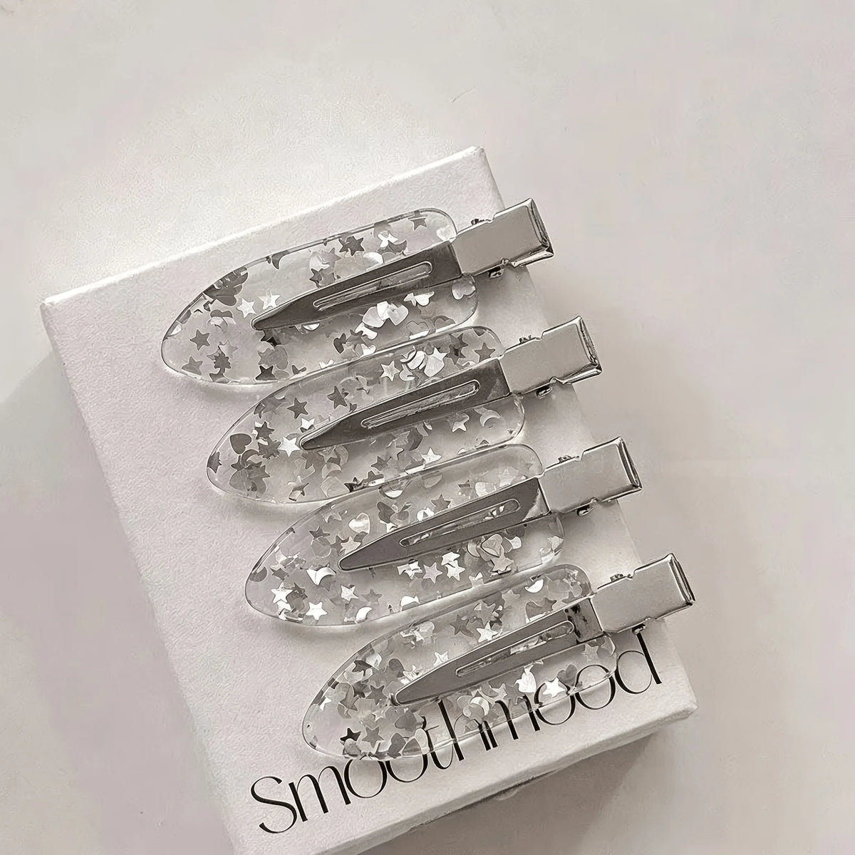 Holographic Sparkle Hair Clip Set