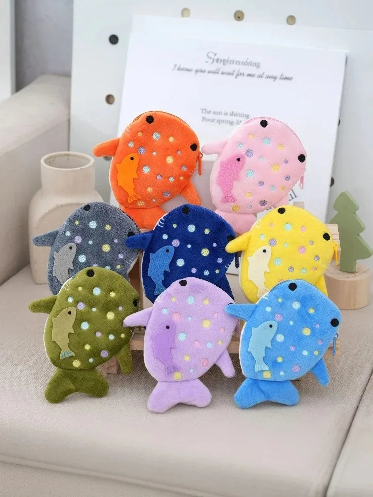 Plush Whale Shark Coin Purse (8 Colours) - Ice Cream Cake