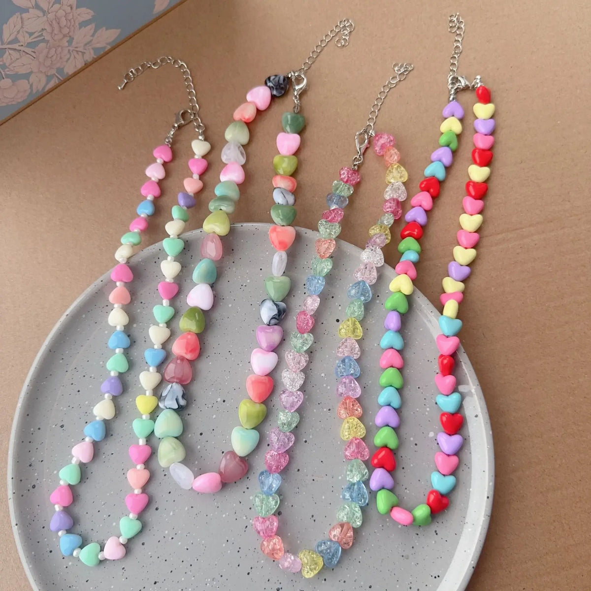 Candy Hearts Choker Necklace