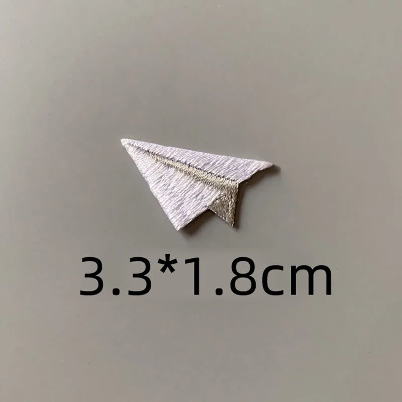 Paper Plane Embroidered Patch