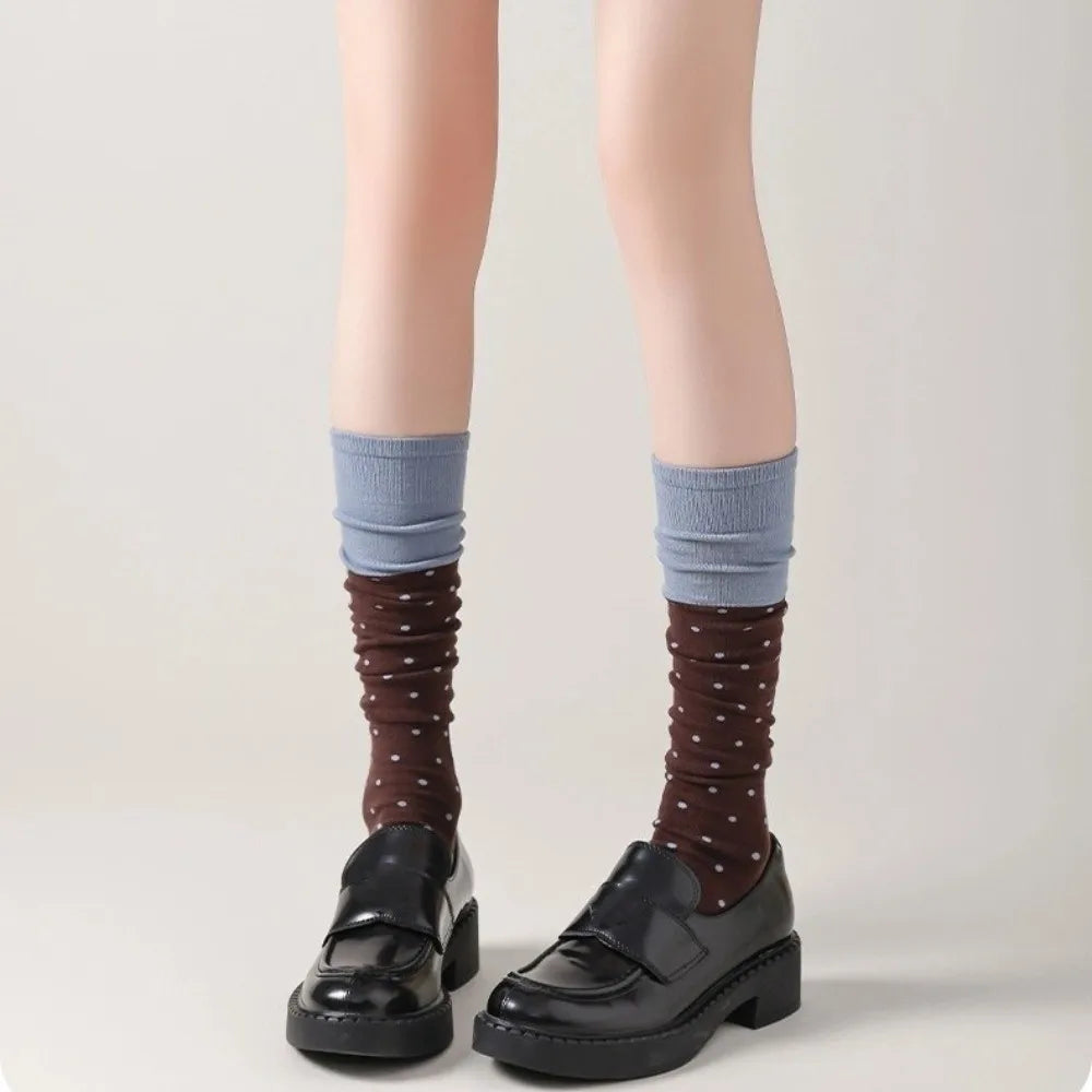 Polka Dot Colourblock Socks