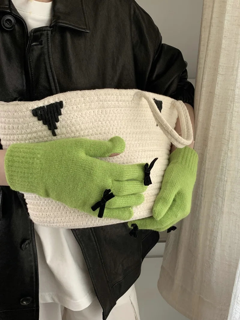 Coquette Ribbon Gloves (12 Colours)