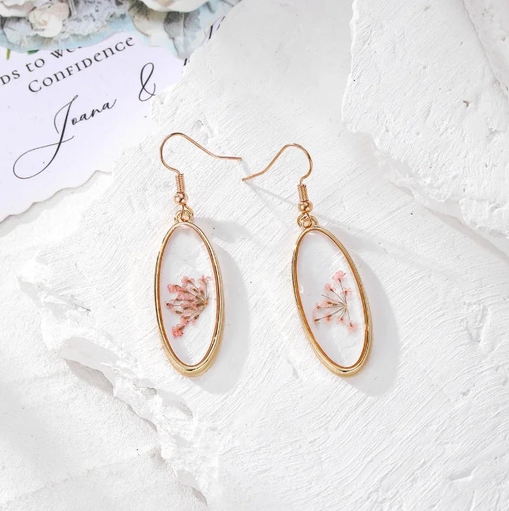 Dried Flower Charm Jewelry