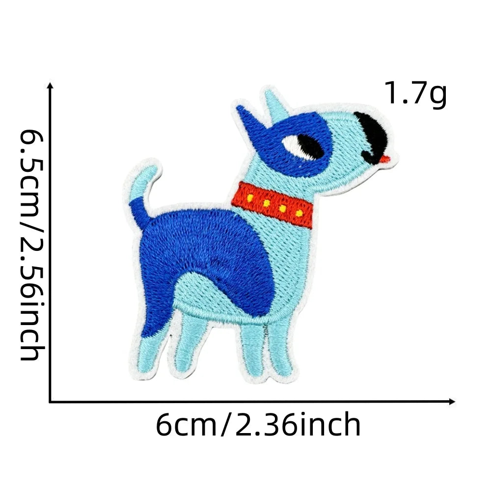 Cartoon Dachshund Embroidered Iron on Patch