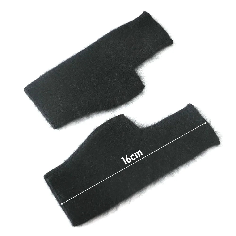 Fuzzy Fingerless Gloves