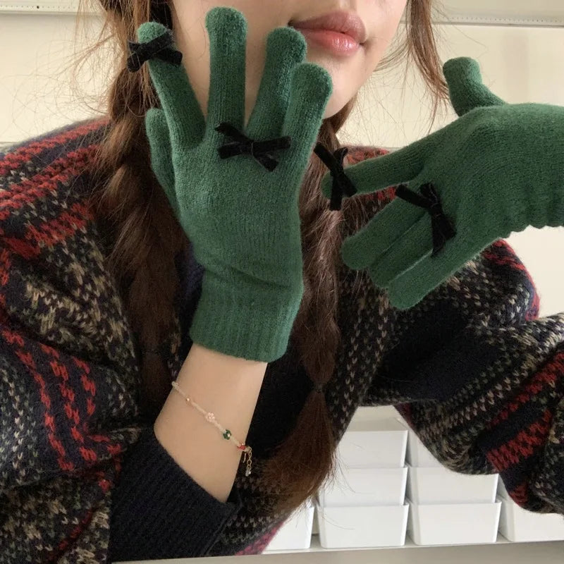 Coquette Ribbon Gloves (12 Colours)