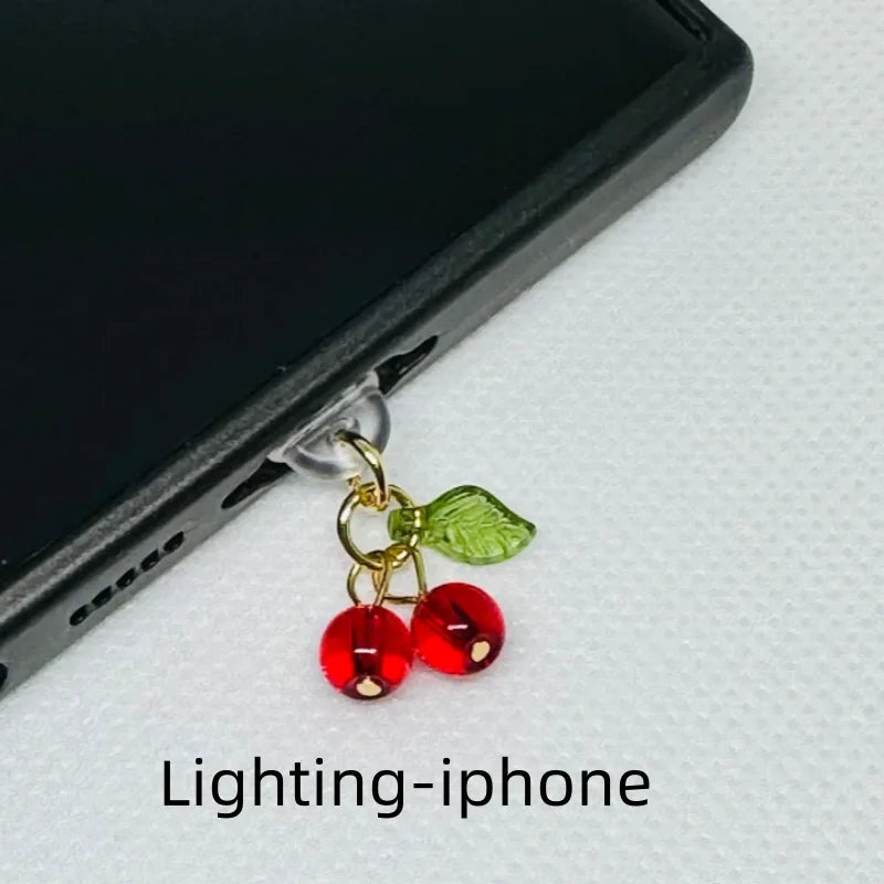Glossy Cherry Dust Plug Charm