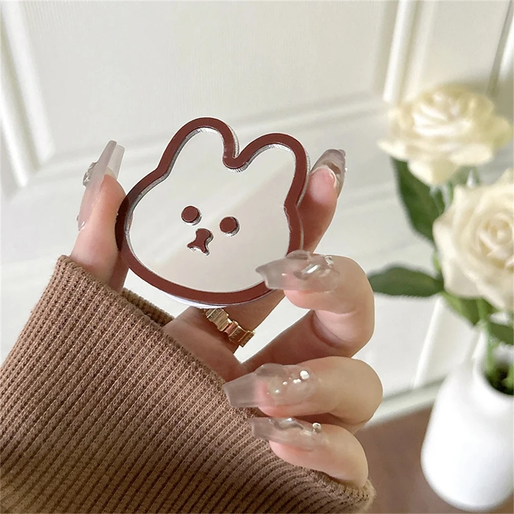 Mirrored Bunny Rabbit Face Phone Grips (7 Colours)