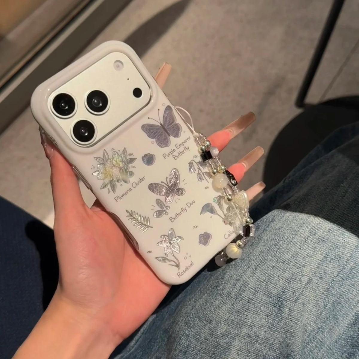 Butterfly Sketch iPhone Case