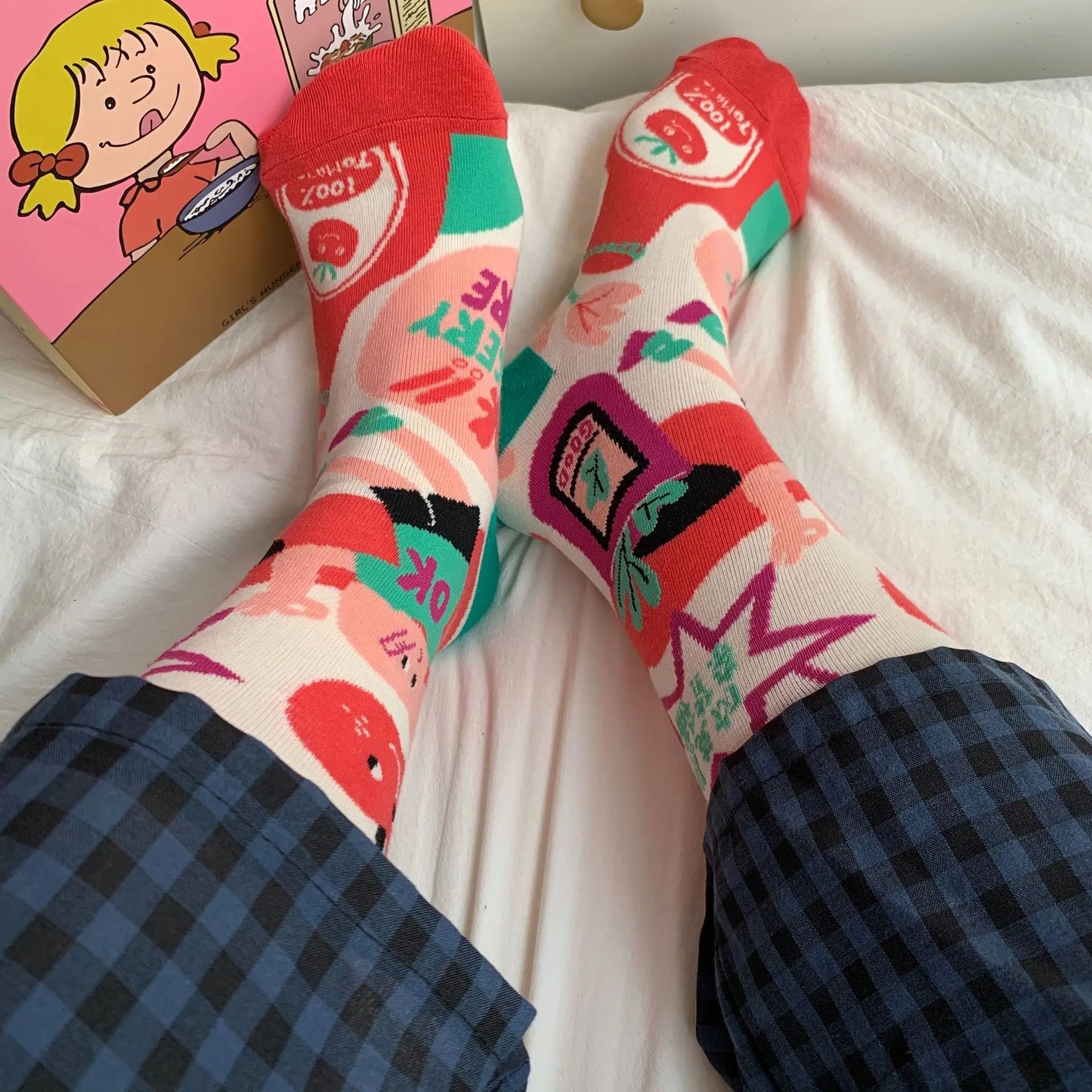 Fun Pattern Crew Socks